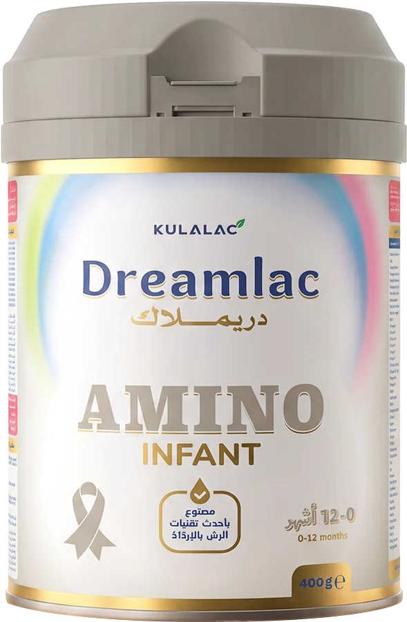 Dreamlac AMINO tin — From birth to 12 months; may be used as a complementary food up to 3 years